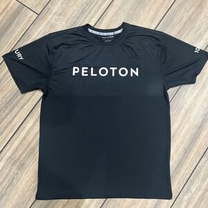 Peloton Century 100 T-Shirt - Black Size Small Dri Fit Work Out Spinning Bike